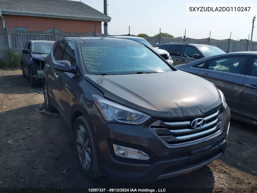 5XYZUDLA2DG110247 2013 Hyundai Santa Fe