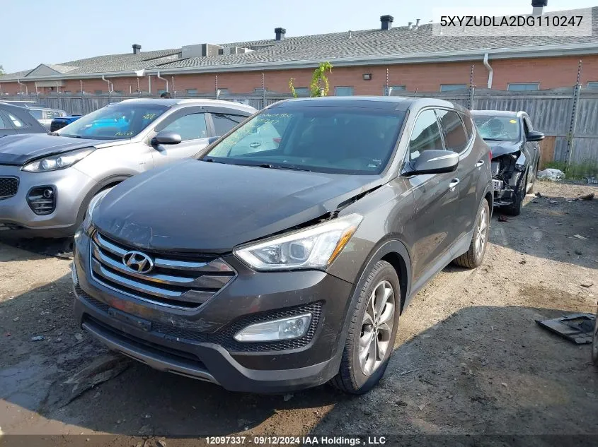 5XYZUDLA2DG110247 2013 Hyundai Santa Fe