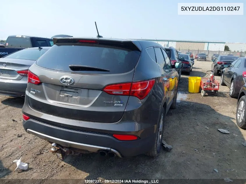 5XYZUDLA2DG110247 2013 Hyundai Santa Fe