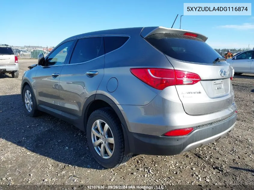 2013 Hyundai Santa Fe Sport VIN: 5XYZUDLA4DG116874 Lot: 12107630