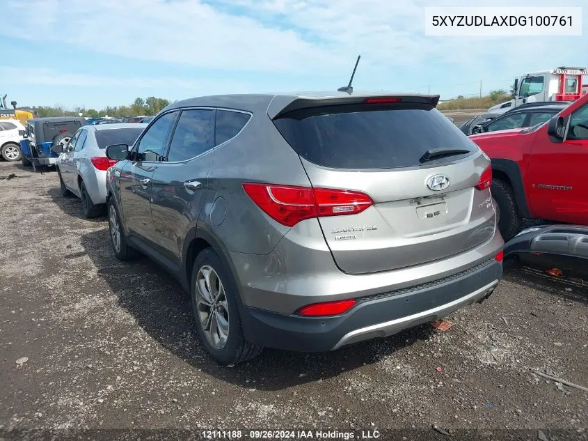 2013 Hyundai Santa Fe Sport VIN: 5XYZUDLAXDG100761 Lot: 12111188