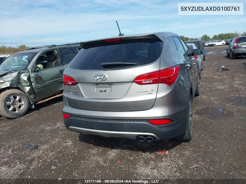 2013 Hyundai Santa Fe Sport VIN: 5XYZUDLAXDG100761 Lot: 12111188