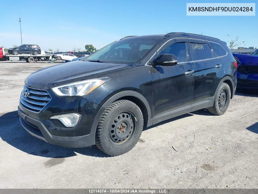 2013 Hyundai Santa Fe Gls VIN: KM8SNDHF9DU024284 Lot: 12114374