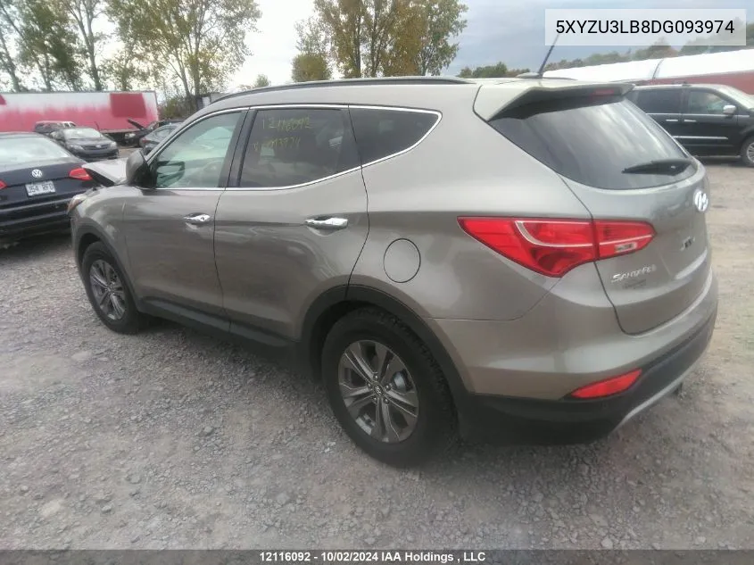 2013 Hyundai Santa Fe Sport 2.4 Premium VIN: 5XYZU3LB8DG093974 Lot: 12116092