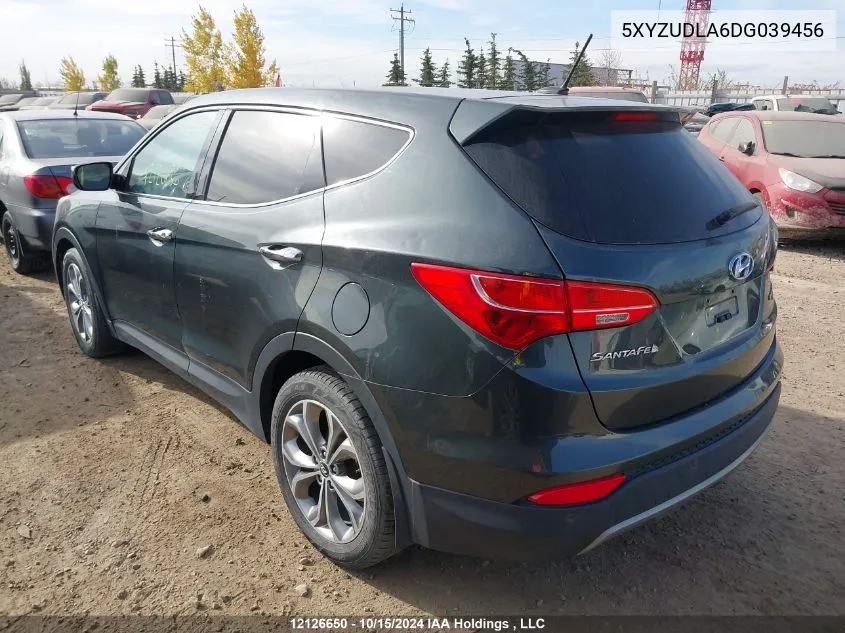 2013 Hyundai Santa Fe Sport VIN: 5XYZUDLA6DG039456 Lot: 12126650