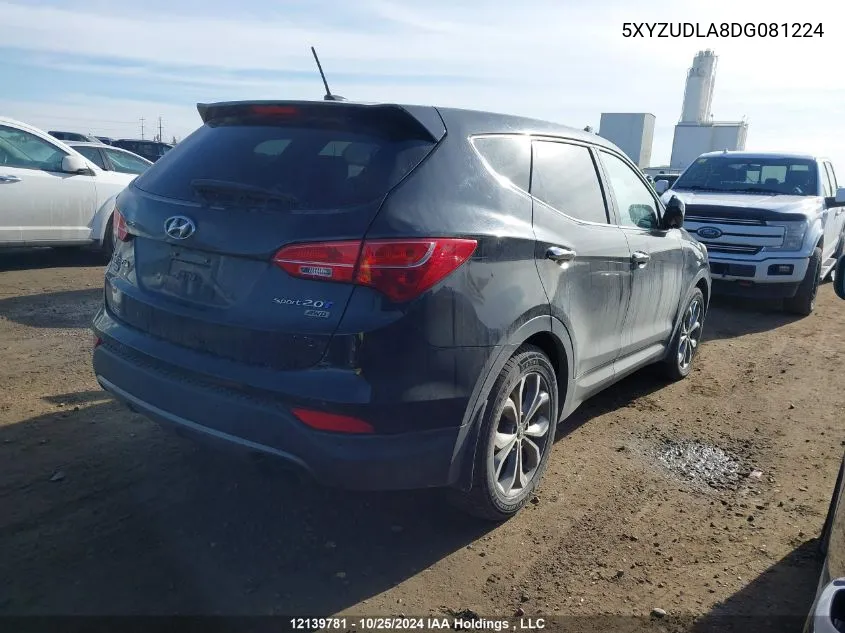 2013 Hyundai Santa Fe Sport VIN: 5XYZUDLA8DG081224 Lot: 12139781