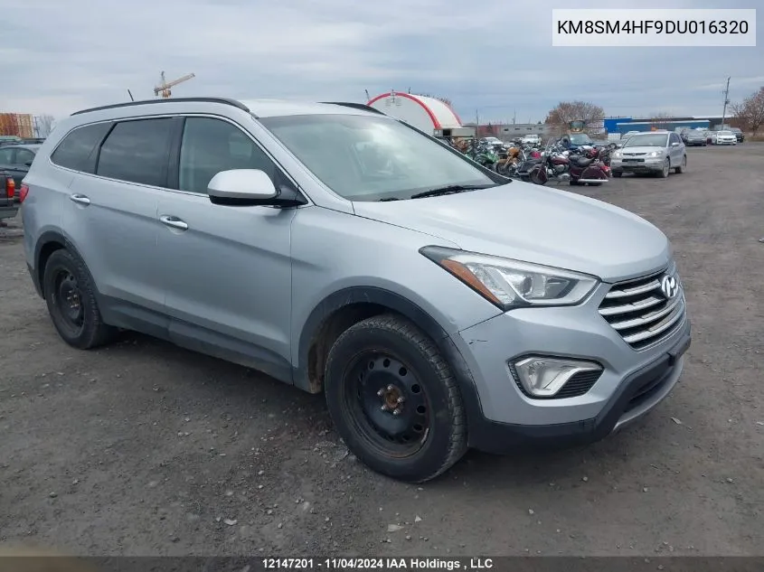 2013 Hyundai Santa Fe Xl VIN: KM8SM4HF9DU016320 Lot: 12147201