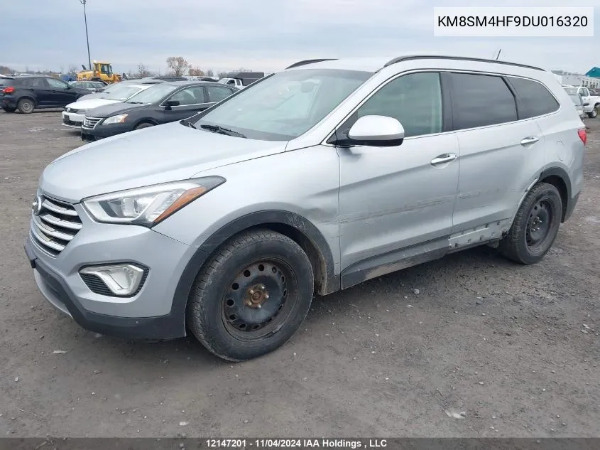 2013 Hyundai Santa Fe Xl VIN: KM8SM4HF9DU016320 Lot: 12147201