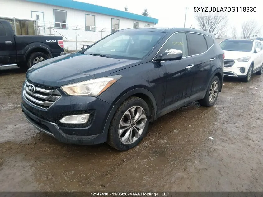 2013 Hyundai Santa Fe Sport VIN: 5XYZUDLA7DG118330 Lot: 12147430