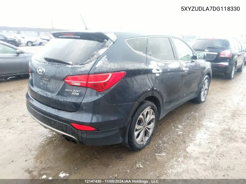 2013 Hyundai Santa Fe Sport VIN: 5XYZUDLA7DG118330 Lot: 12147430