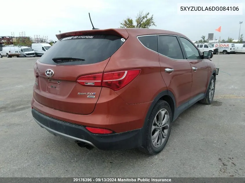 2013 Hyundai Santa Fe 2.0T VIN: 5XYZUDLA6DG084106 Lot: 20176396