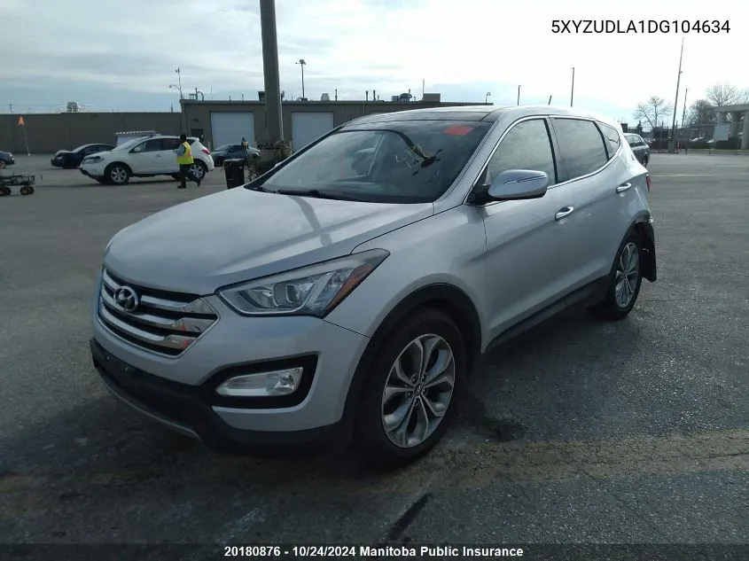 2013 Hyundai Santa Fe 2.0T VIN: 5XYZUDLA1DG104634 Lot: 20180876