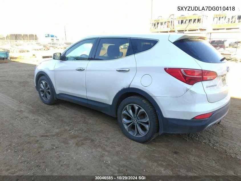 2013 Hyundai Santa Fe Sport VIN: 5XYZUDLA7DG010418 Lot: 30046585