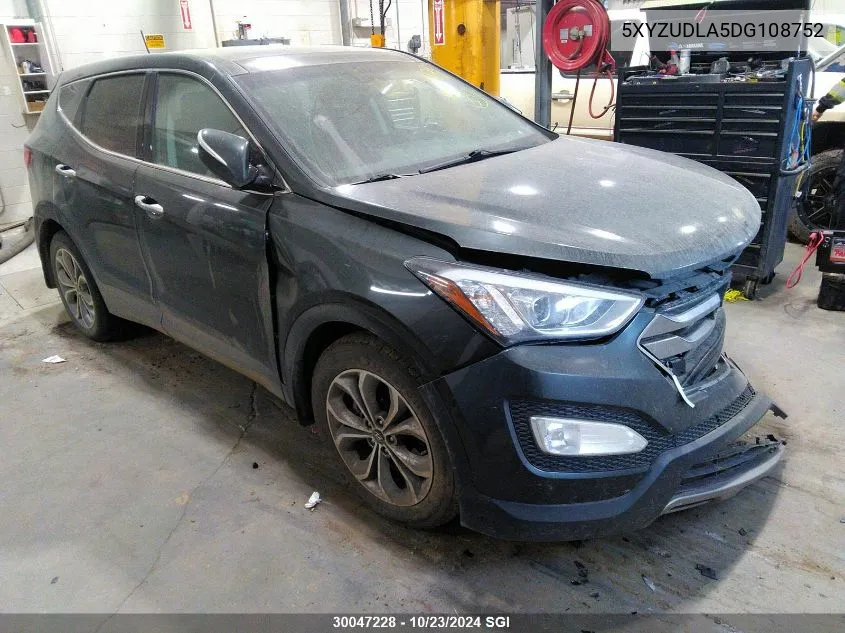 2013 Hyundai Santa Fe Sport VIN: 5XYZUDLA5DG108752 Lot: 30047228