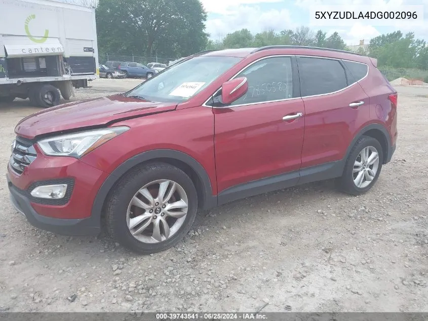 5XYZUDLA4DG002096 2013 Hyundai Santa Fe Sport 2.0T