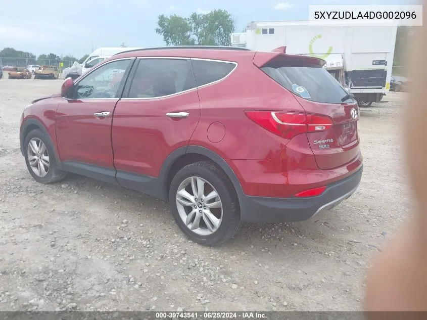 2013 Hyundai Santa Fe Sport 2.0T VIN: 5XYZUDLA4DG002096 Lot: 39743541