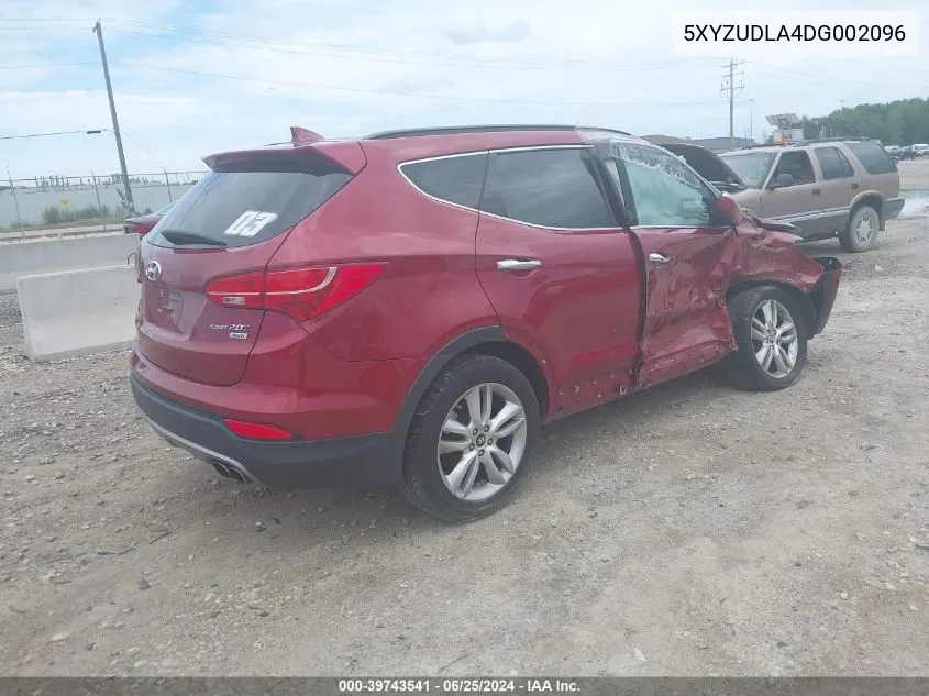 5XYZUDLA4DG002096 2013 Hyundai Santa Fe Sport 2.0T