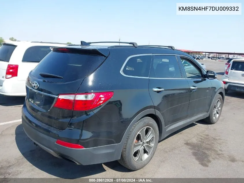 2013 Hyundai Santa Fe Gls VIN: KM8SN4HF7DU009332 Lot: 39812928