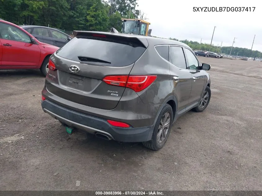 2013 Hyundai Santa Fe Sport VIN: 5XYZUDLB7DG037417 Lot: 39883956