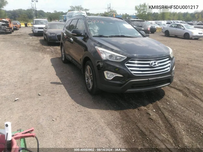 2013 Hyundai Santa Fe Limited VIN: KM8SR4HF5DU001217 Lot: 40050902