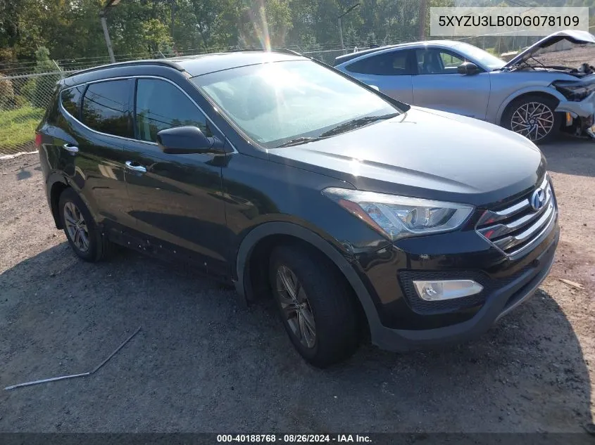 2013 Hyundai Santa Fe Sport VIN: 5XYZU3LB0DG078109 Lot: 40188768