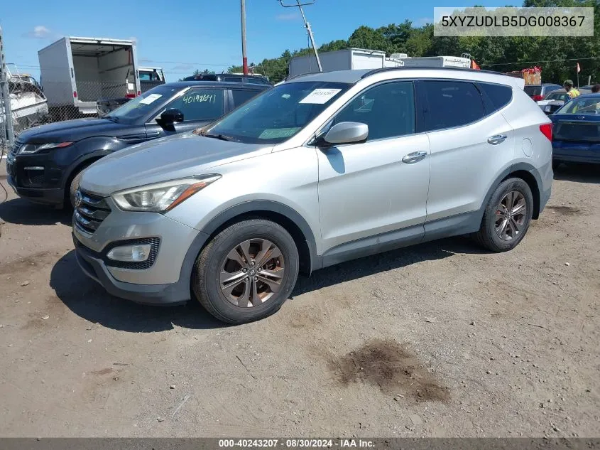 2013 Hyundai Santa Fe Sport VIN: 5XYZUDLB5DG008367 Lot: 40243207