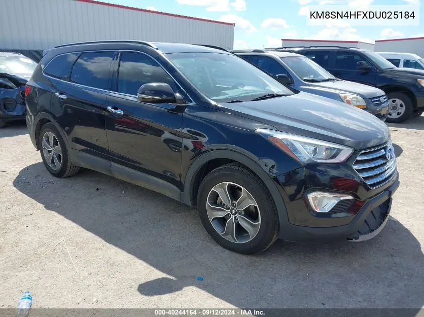 KM8SN4HFXDU025184 2013 Hyundai Santa Fe Gls