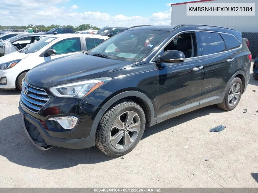 KM8SN4HFXDU025184 2013 Hyundai Santa Fe Gls