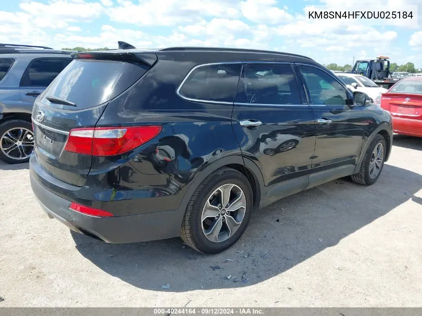 KM8SN4HFXDU025184 2013 Hyundai Santa Fe Gls