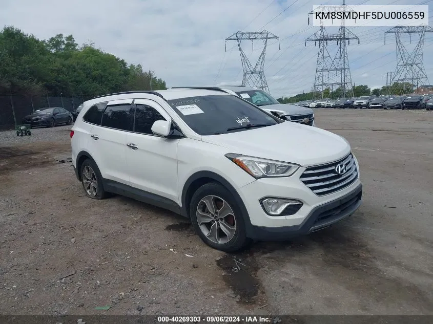 2013 Hyundai Santa Fe Gls VIN: KM8SMDHF5DU006559 Lot: 40269303