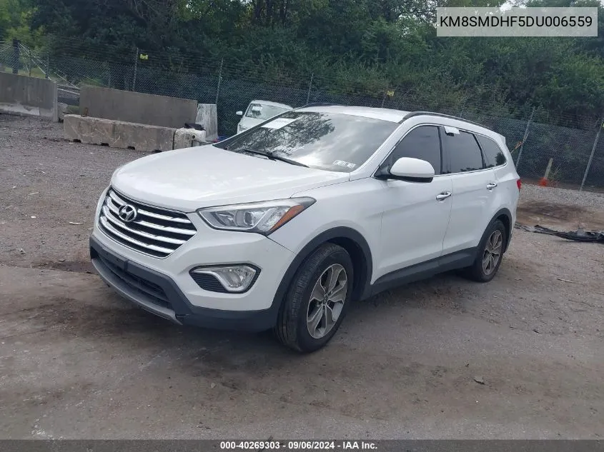 2013 Hyundai Santa Fe Gls VIN: KM8SMDHF5DU006559 Lot: 40269303