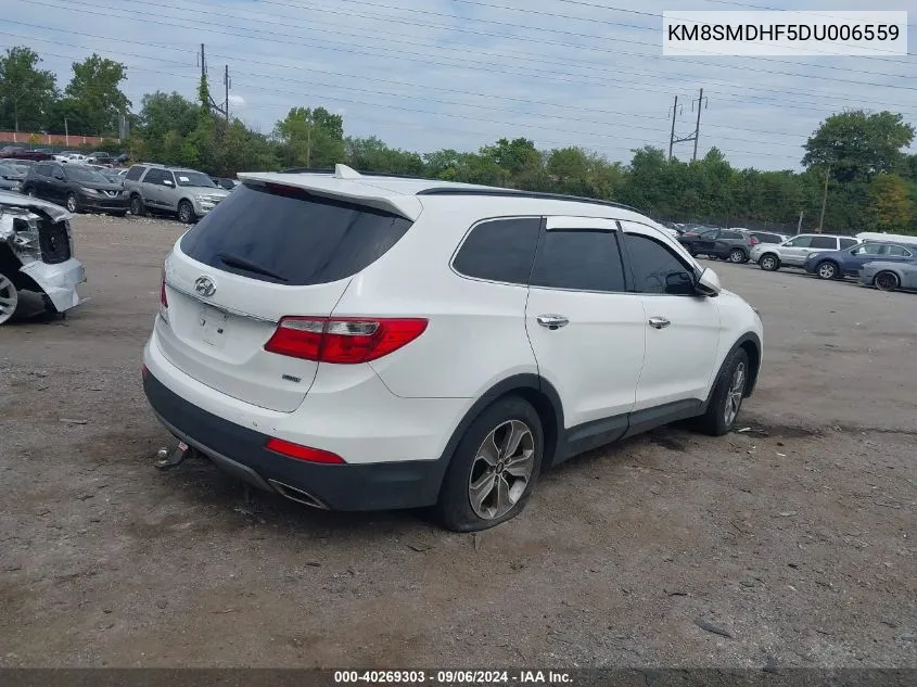 2013 Hyundai Santa Fe Gls VIN: KM8SMDHF5DU006559 Lot: 40269303