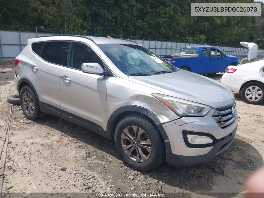 2013 Hyundai Santa Fe Sport VIN: 5XYZU3LB9DG026073 Lot: 40280393