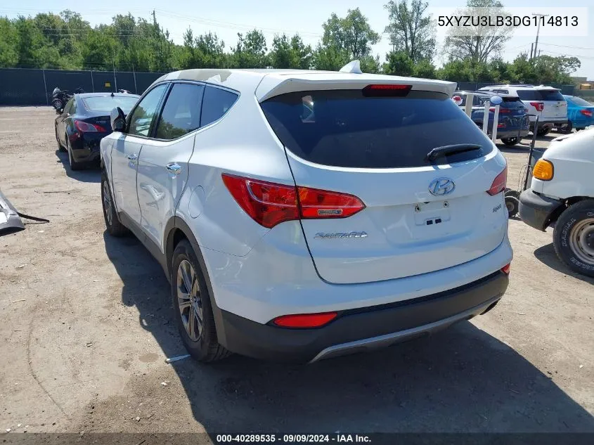 2013 Hyundai Santa Fe Sport VIN: 5XYZU3LB3DG114813 Lot: 40289535