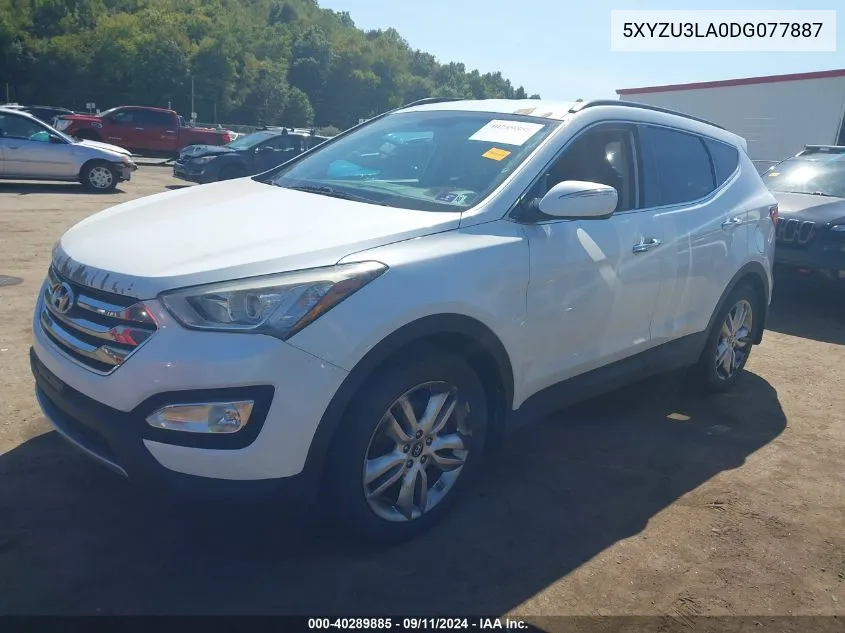 2013 Hyundai Santa Fe Sport 2.0T VIN: 5XYZU3LA0DG077887 Lot: 40289885