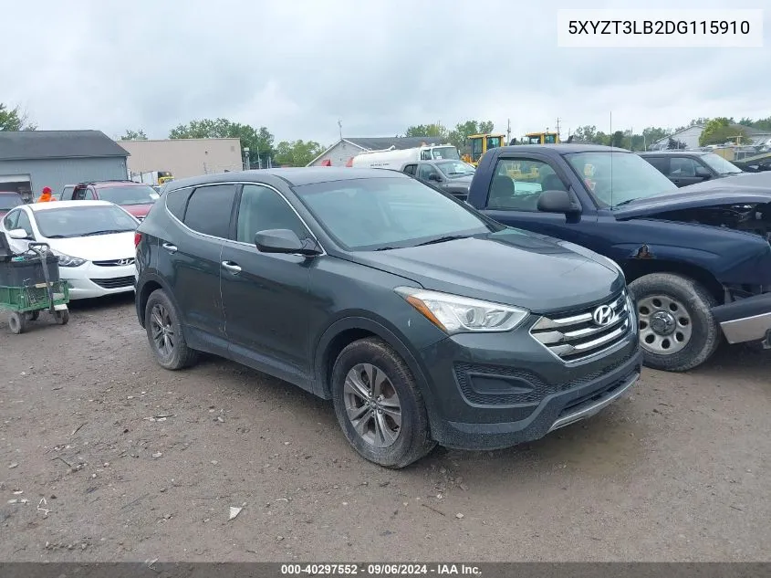 2013 Hyundai Santa Fe Sport VIN: 5XYZT3LB2DG115910 Lot: 40297552