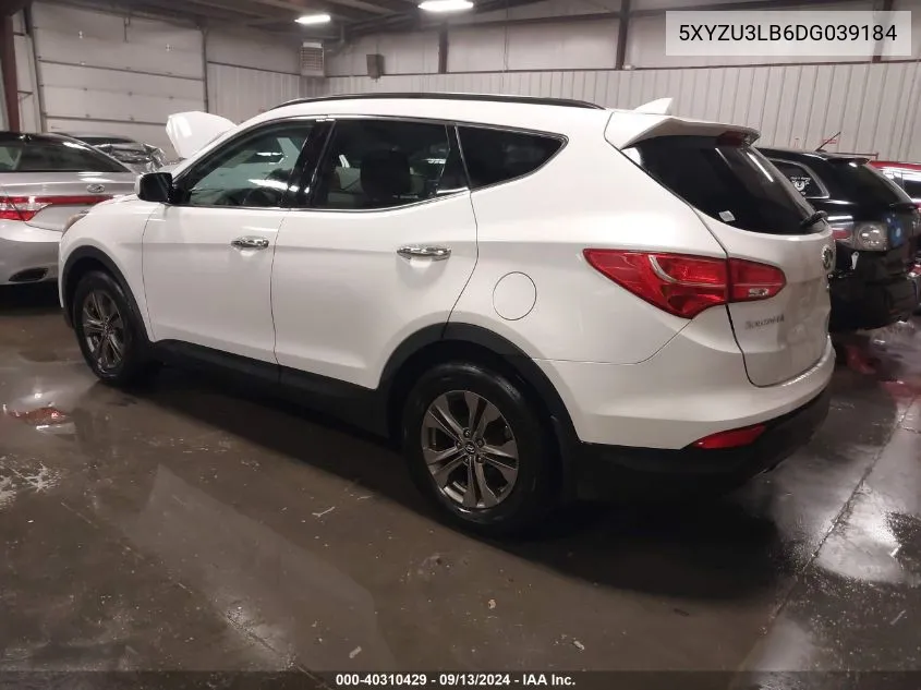 2013 Hyundai Santa Fe Sport VIN: 5XYZU3LB6DG039184 Lot: 40310429