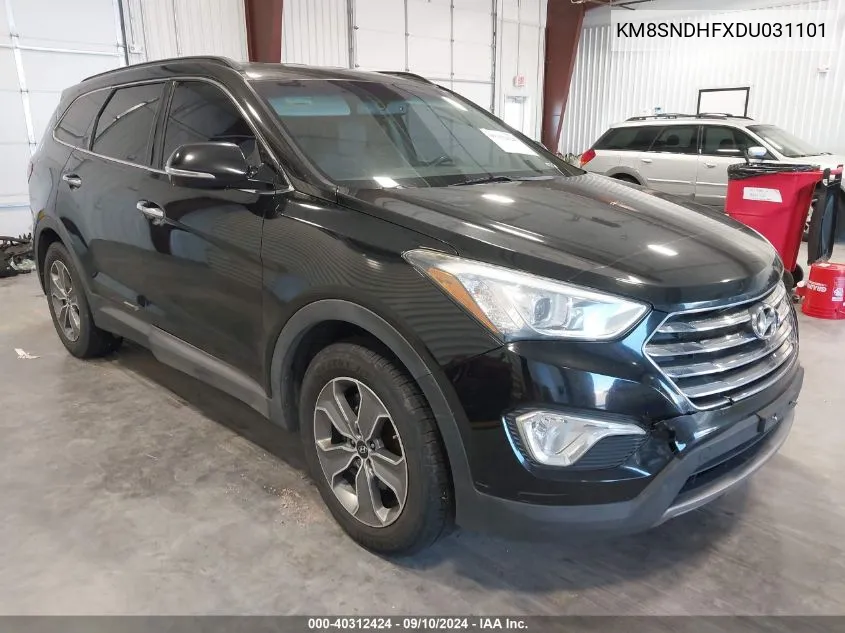 KM8SNDHFXDU031101 2013 Hyundai Santa Fe Gls