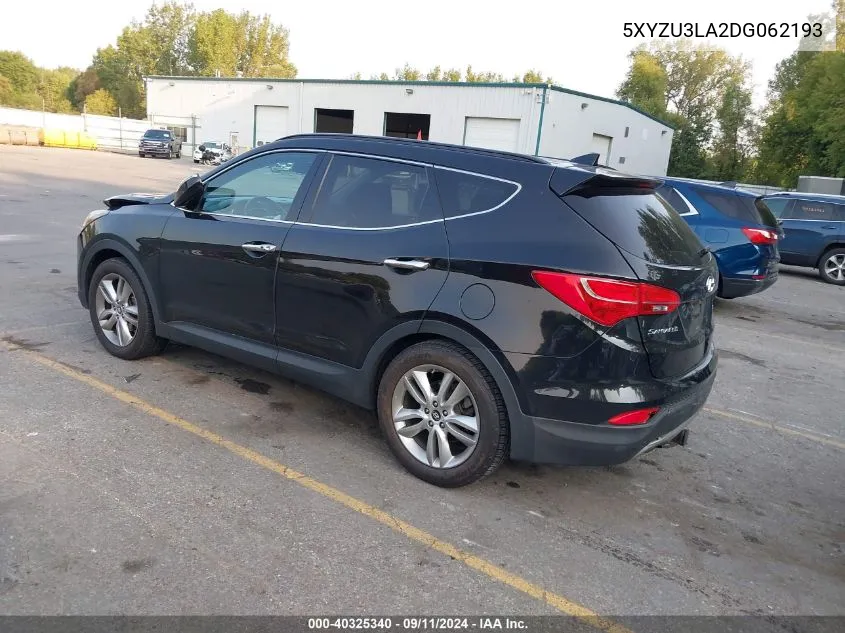 2013 Hyundai Santa Fe Sport 2.0T VIN: 5XYZU3LA2DG062193 Lot: 40325340