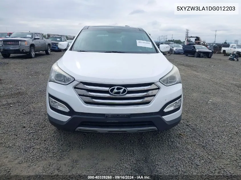 2013 Hyundai Santa Fe Sport VIN: 5XYZW3LA1DG012203 Lot: 40339268