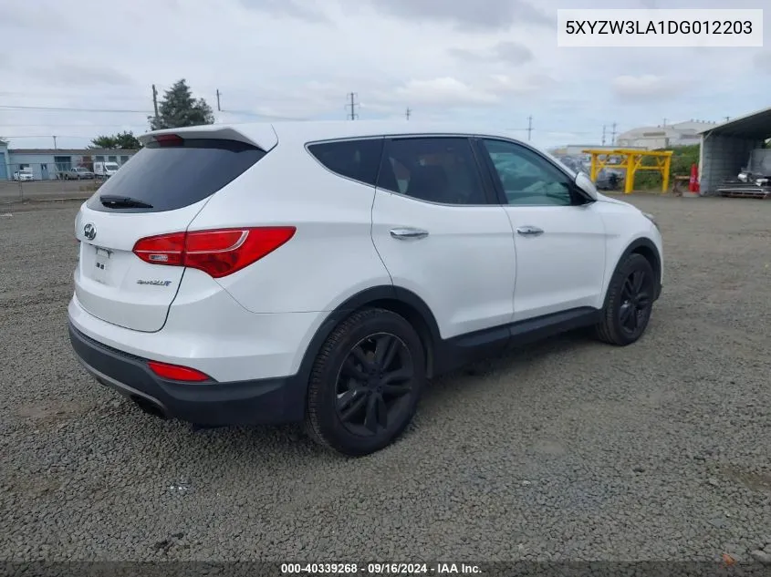 2013 Hyundai Santa Fe Sport VIN: 5XYZW3LA1DG012203 Lot: 40339268