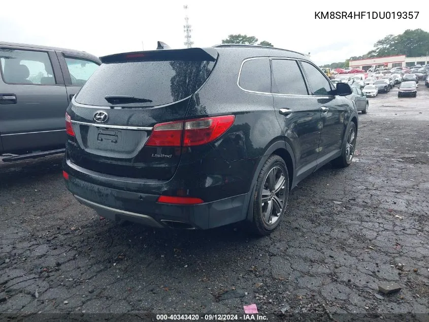 KM8SR4HF1DU019357 2013 Hyundai Santa Fe Limited