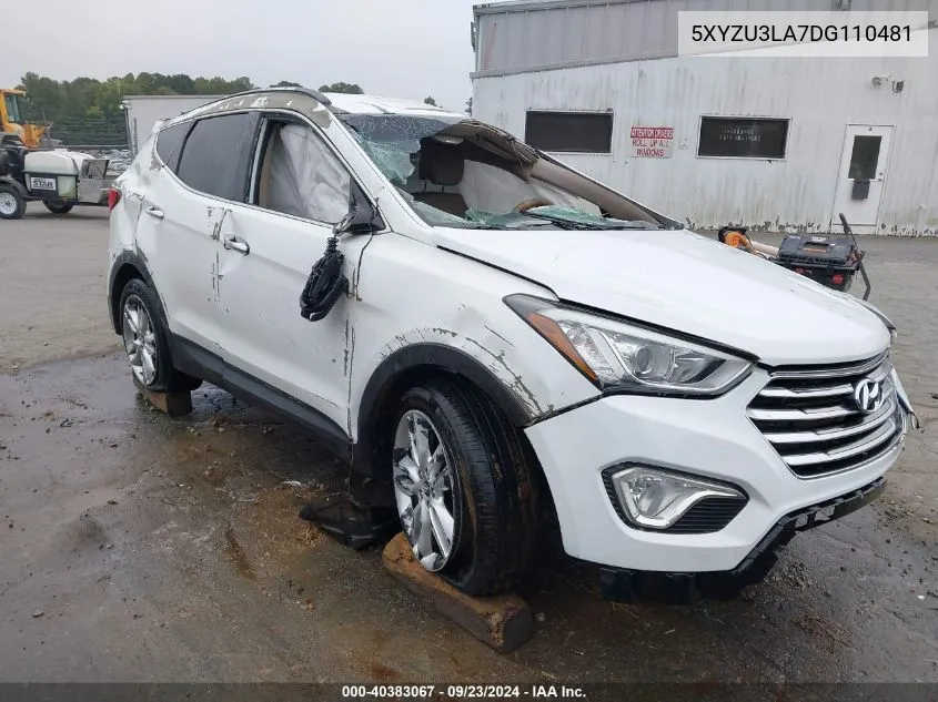 2013 Hyundai Santa Fe Sport 2.0T VIN: 5XYZU3LA7DG110481 Lot: 40383067