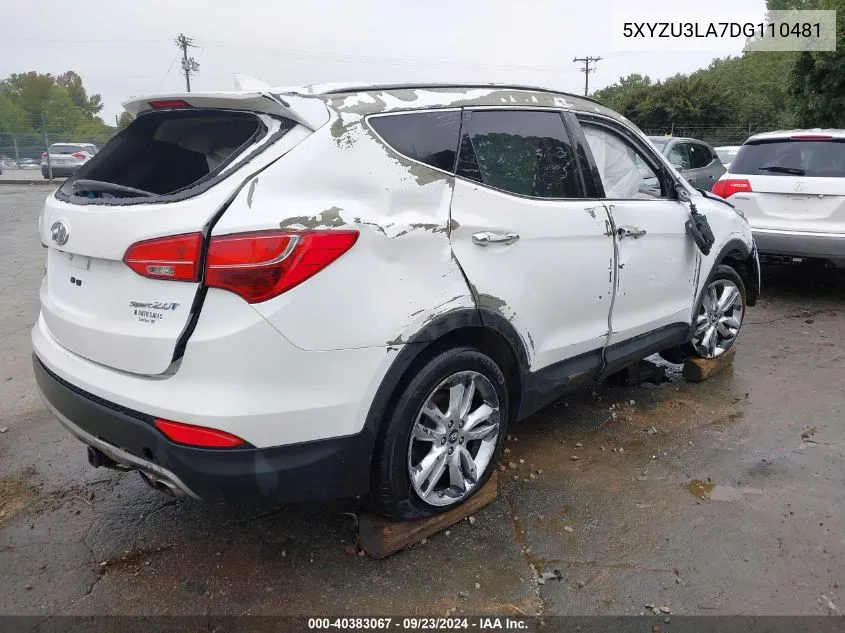 2013 Hyundai Santa Fe Sport 2.0T VIN: 5XYZU3LA7DG110481 Lot: 40383067