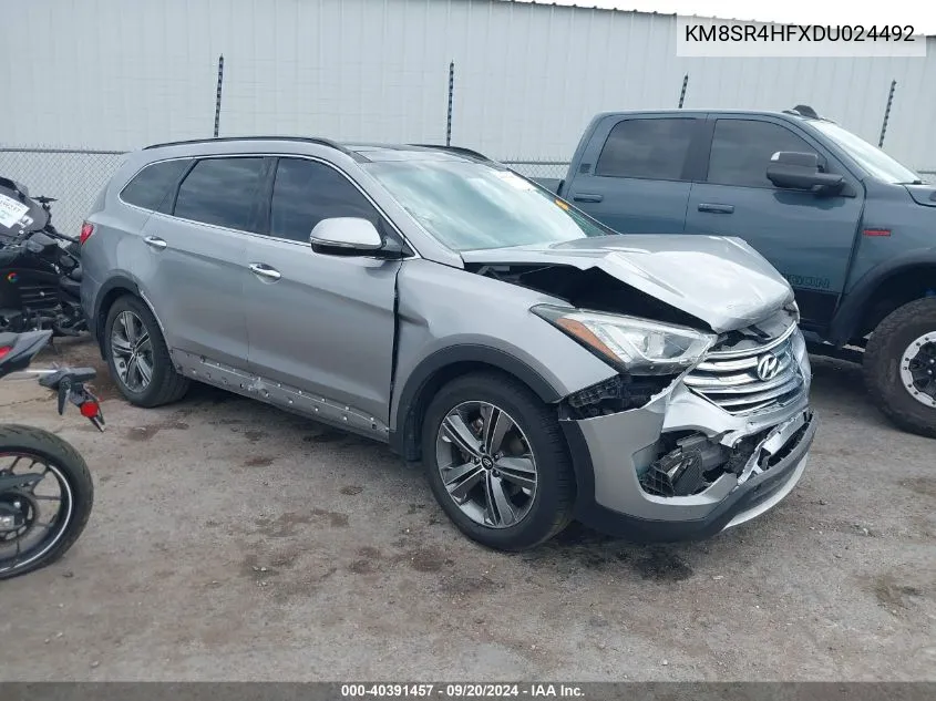 KM8SR4HFXDU024492 2013 Hyundai Santa Fe Limited