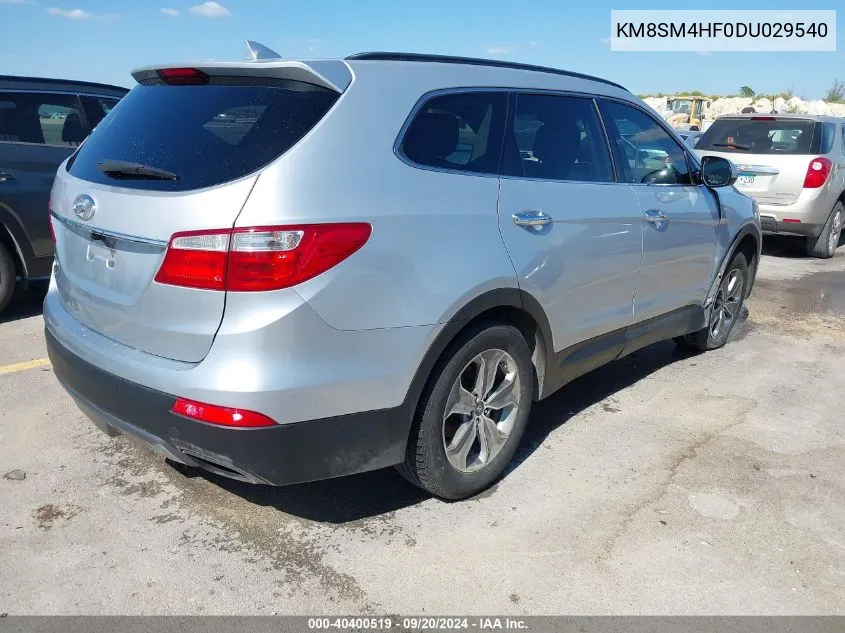 KM8SM4HF0DU029540 2013 Hyundai Santa Fe Gls