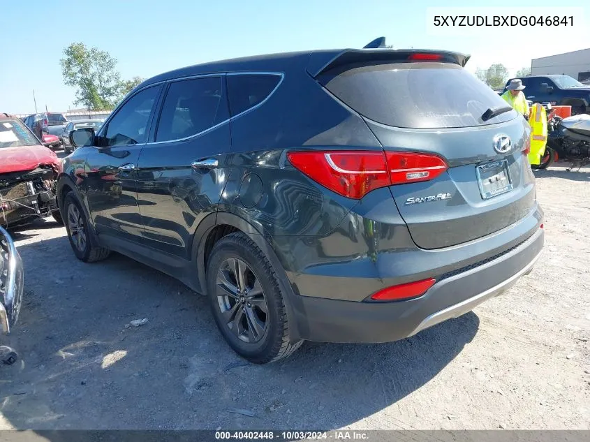 5XYZUDLBXDG046841 2013 Hyundai Santa Fe Sport