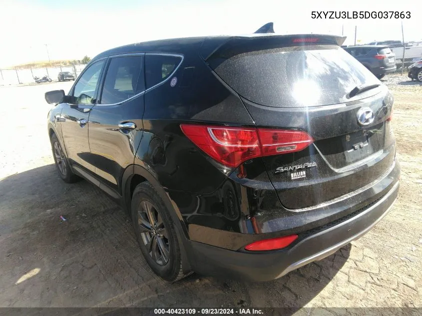 2013 Hyundai Santa Fe Sport VIN: 5XYZU3LB5DG037863 Lot: 40423109