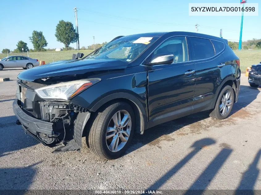 5XYZWDLA7DG016598 2013 Hyundai Santa Fe Sport 2.0T