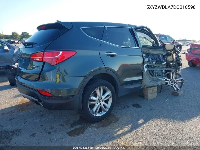 5XYZWDLA7DG016598 2013 Hyundai Santa Fe Sport 2.0T